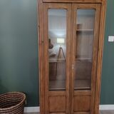 Art deco glass-glazed parisian wardrobe