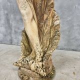 Statue de jardin ancienne en pierre sculpture française hauteur 175 cm