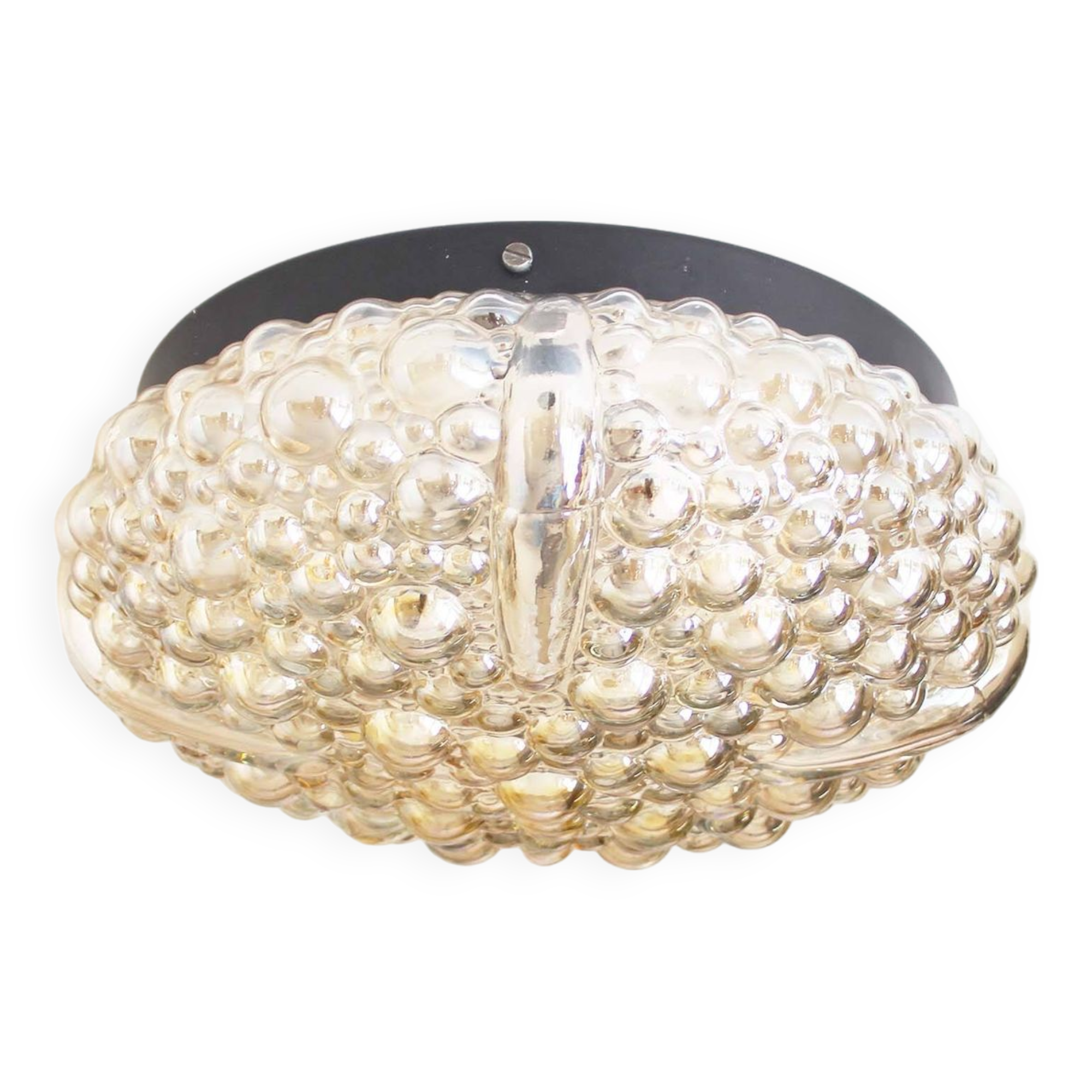 Luminaire encastré à bulles en verre de Murano par Helena Tynell pour Glashutte Limburg - Allemagne 1960
