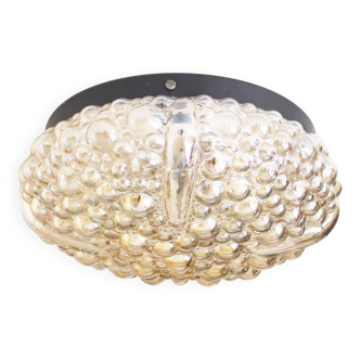 Murano glass bubble flush mount light by Helena Tynell for Glashutte Limburg - Germany 1960's