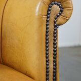 Cow leather armchair in a unique color