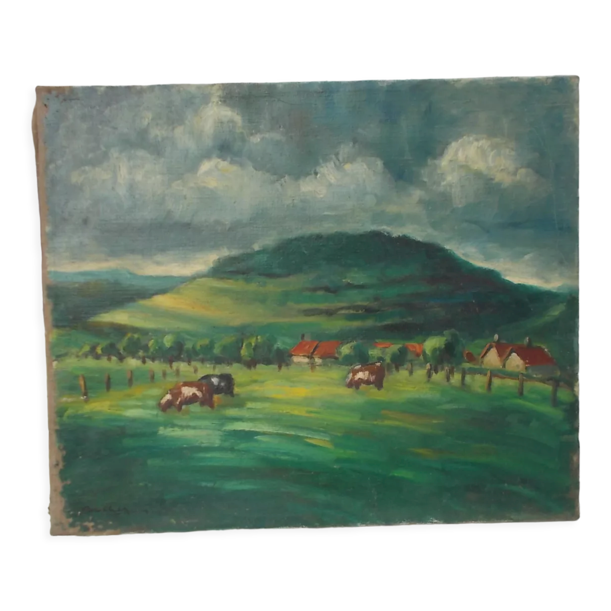 Oil painting on canvas pre 46 X 55.5