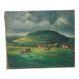 Oil painting on canvas pre 46 X 55.5