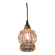 Moulded glass suspension globe - mid 20th century