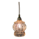 Moulded glass suspension globe - mid 20th century