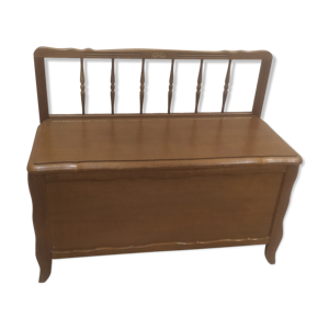 Coffre banc en bois massif