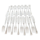 Set of 12 silver plated fish knives and 12 forks