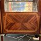 Louis XVI style display case in veneer marquetry, late 19th century