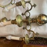 Flemish chandelier and two sconces