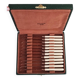 12 giltmetal cheese knives