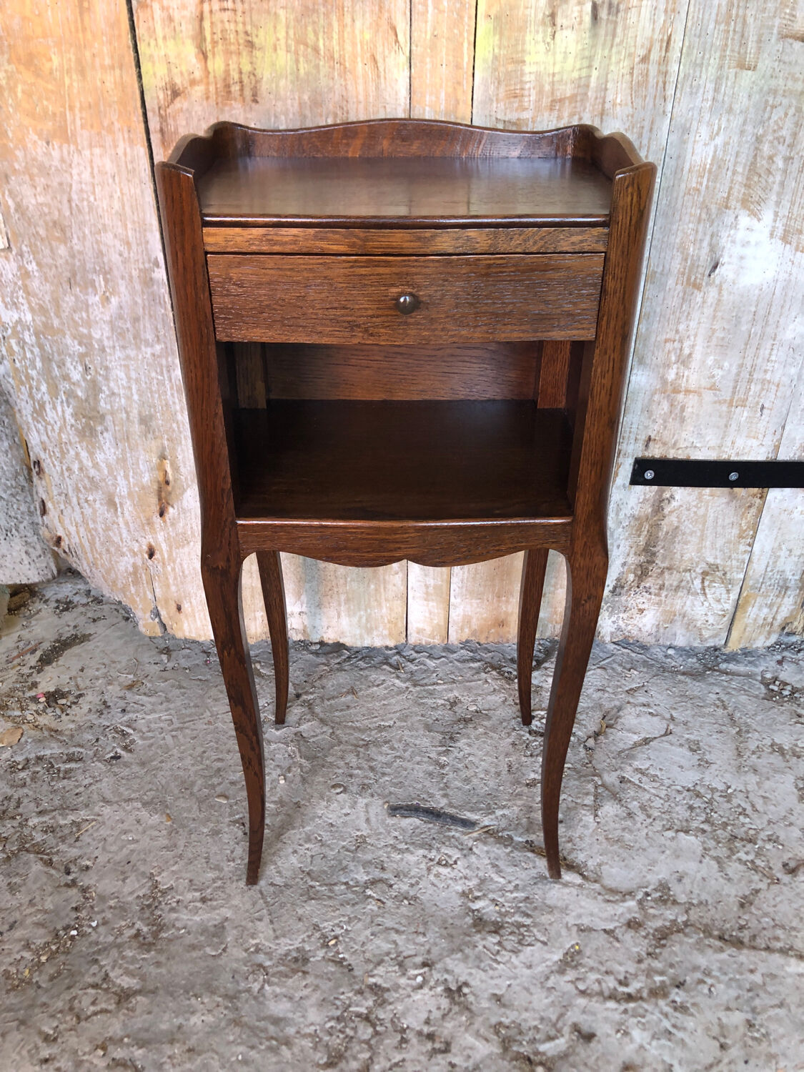 Bedside table night Louis XV vintage wood