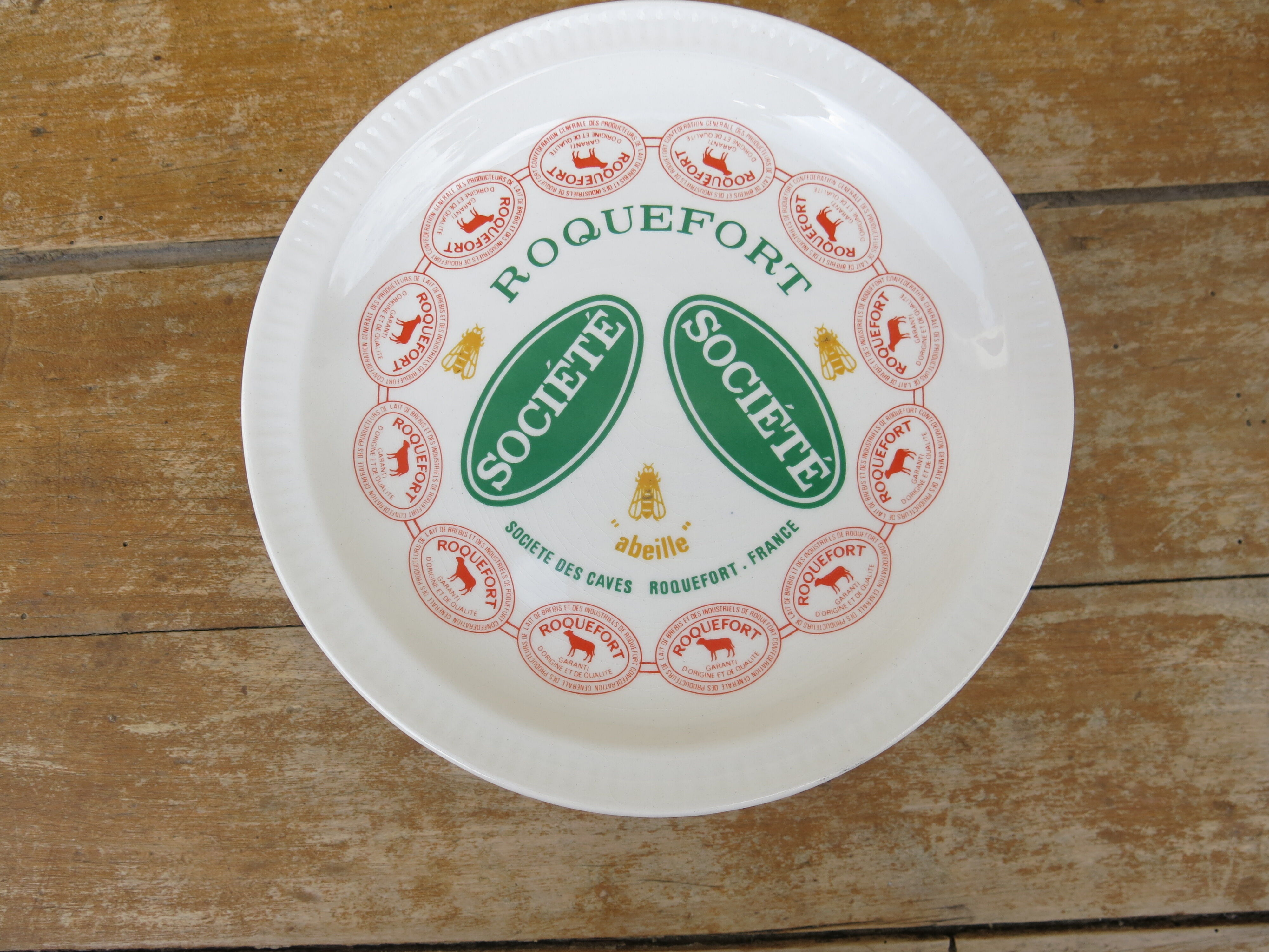 6 cheese plates from St Amand
