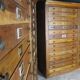 Oak craft cabinet – 60 drawers with label holders