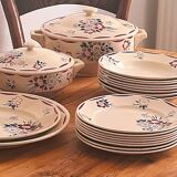 Set of 8 deep plates K and G Lunéville model "Evreux"