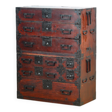 Commode Tansu japonaise, vers 1890