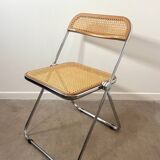 Plia folding chair by Giancarlo Piretti for Castelli – Rattan