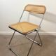 Plia folding chair by Giancarlo Piretti for Castelli – Rattan