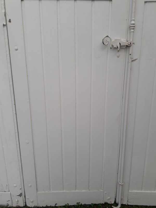 Arched shutters oak louvers H226xW277 4 leaves