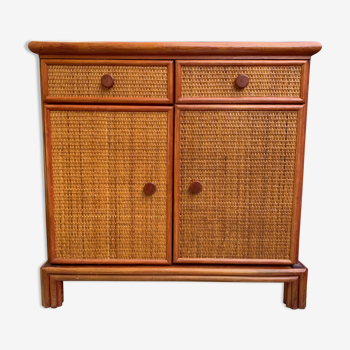 Rattan chest of drawers Roche Bobois