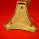Bronze and brass candlestick, "Restoration" style, electrified as a lamp base.