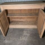 19th-century buffet in solid fir with a chevron top (shallow)