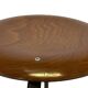 Vintage school stool, 1970s industrial design, Dutch minimalist