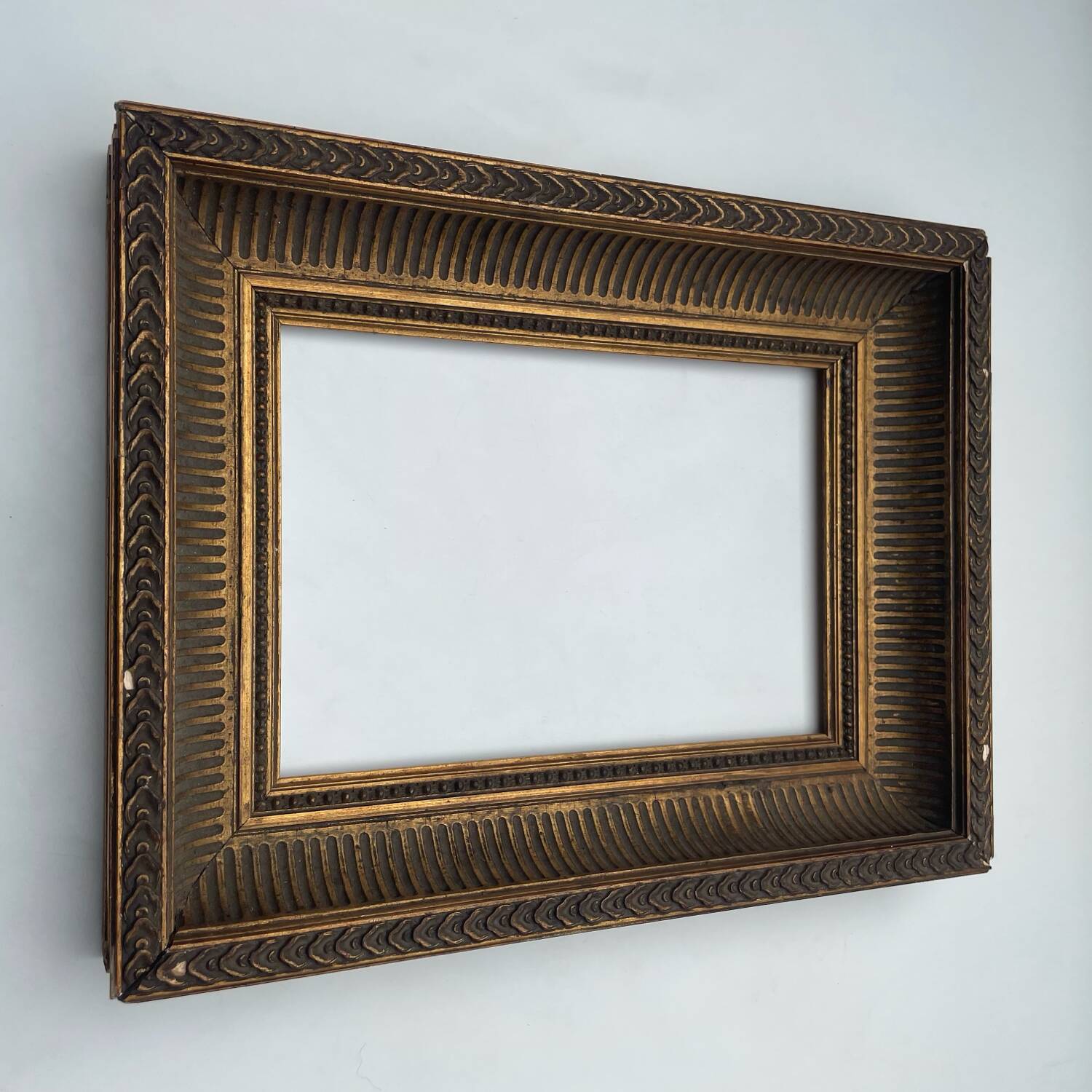 Antique golden wood frame