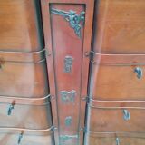 Commode semainier ancien plateau marbre style louis xvi