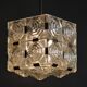 Mid-Century Chandelier in Chrome and Glass by Kamenický Šenov, Czech, 1960s
