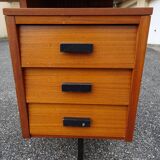 Vintage wood metal desk from the 60s