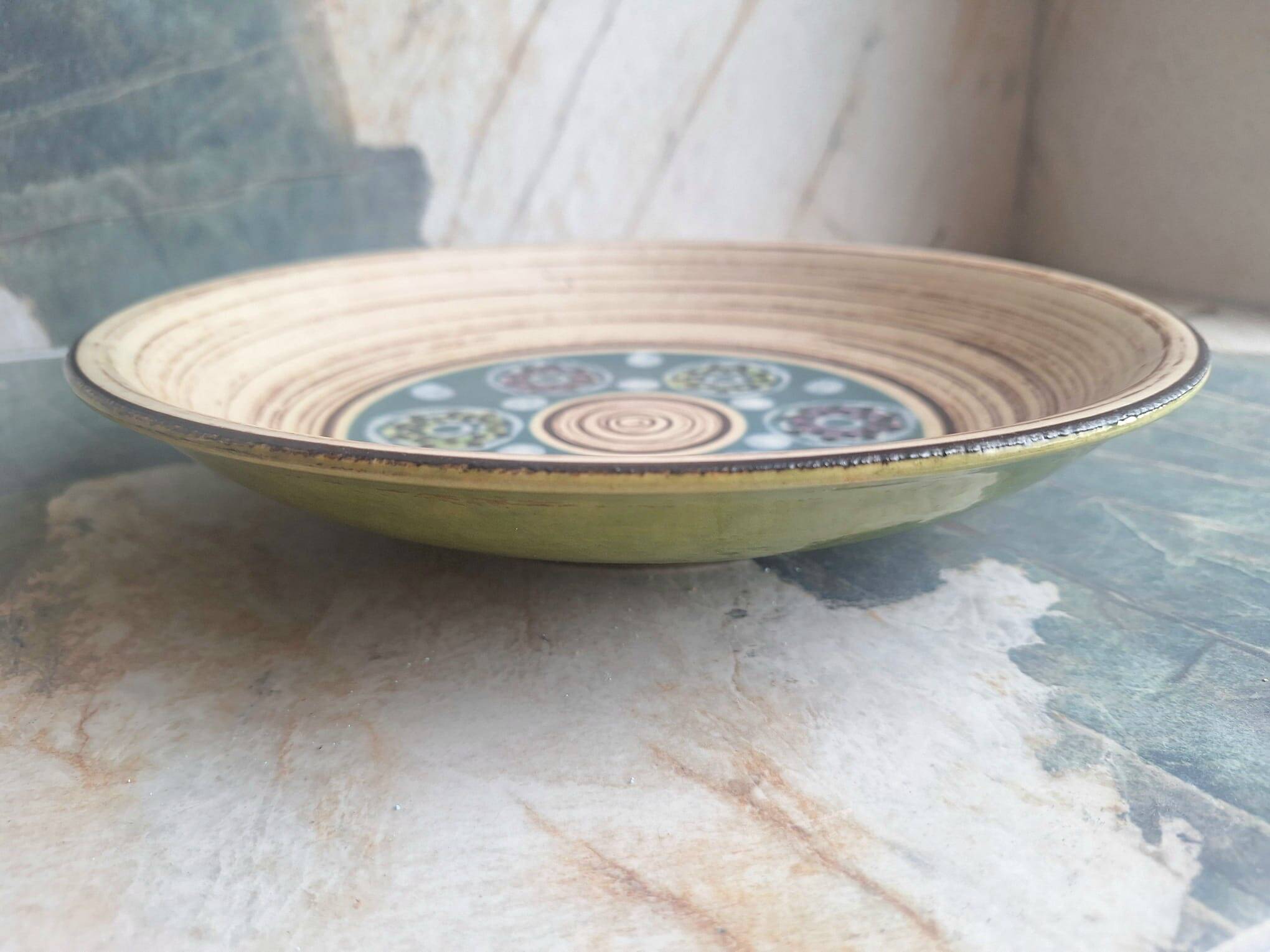 Ceramic plate West Germany, plate, vintage decorative bowl