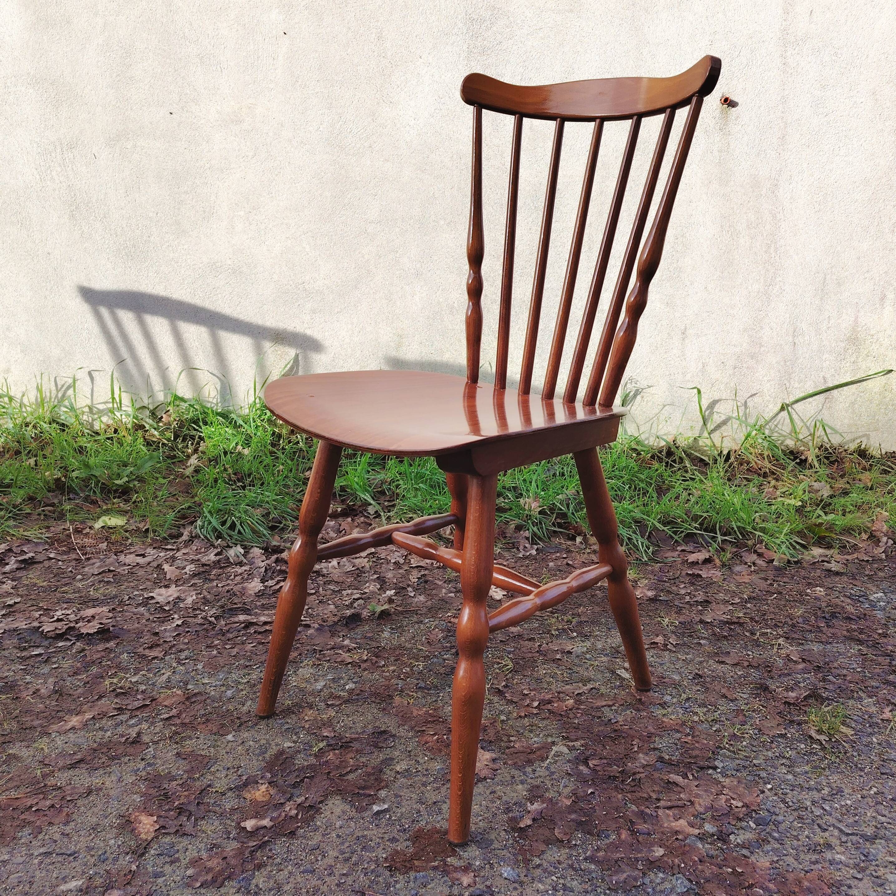 Lot of 6 Baumann chairs, Tacoma model, vintage, bistro.