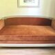 Sofa bed wood and velvet