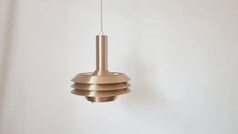 Midcentury Pendant, Jo Hammerborg, Denmark, 1970s