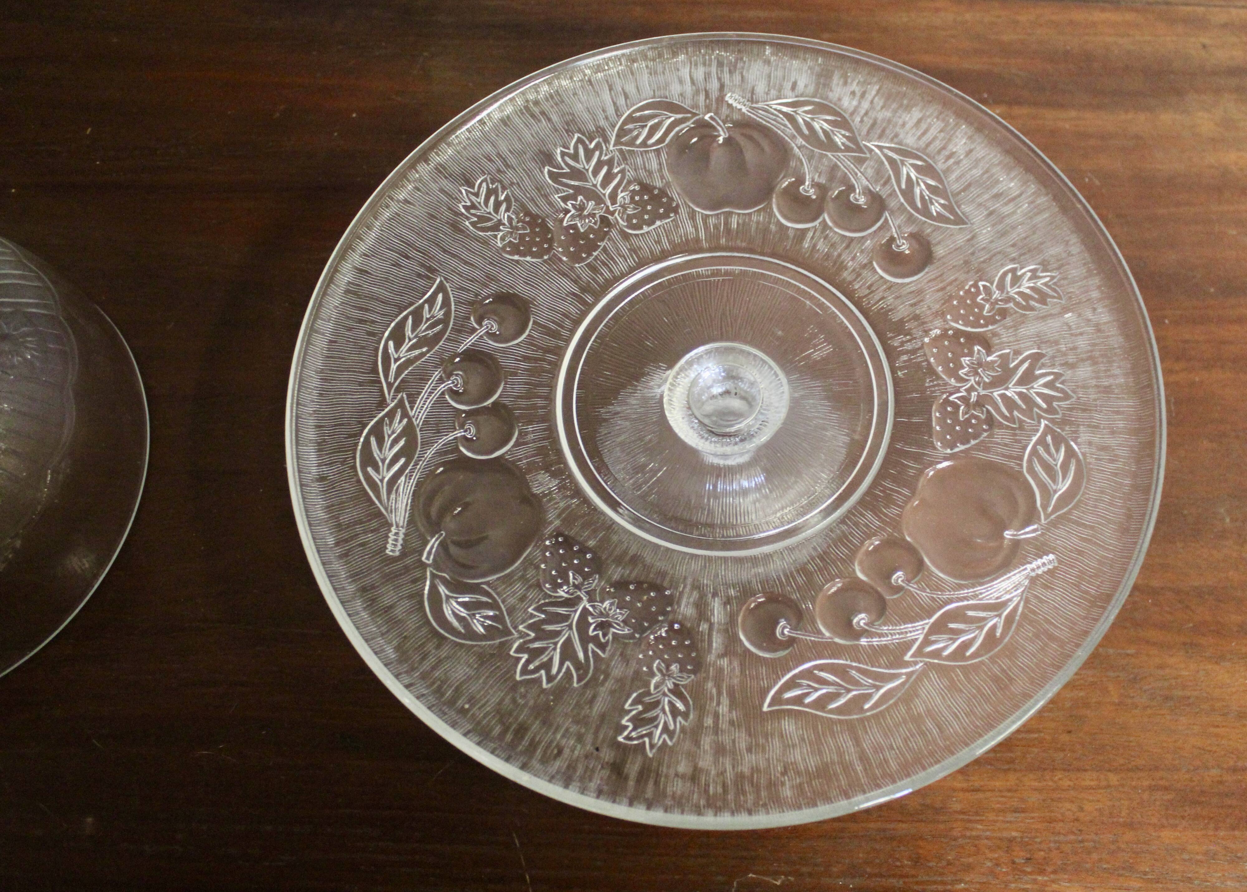 Vintage cake stand with dome