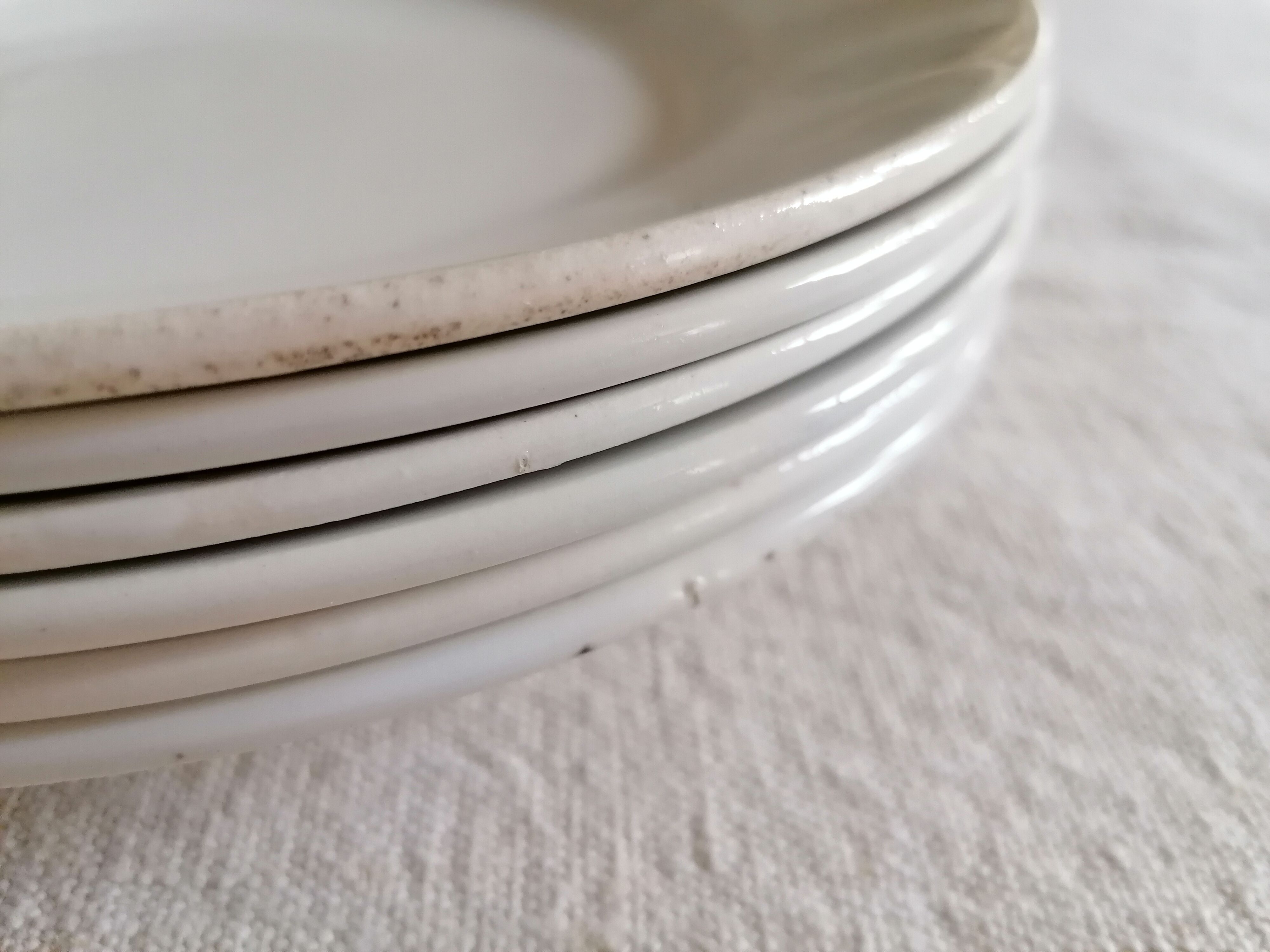Lot of 6 flat plates in Gien earthenware