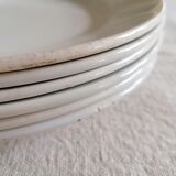 Lot of 6 flat plates in Gien earthenware
