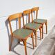 Set of 3 baumann stamped bistro chairs