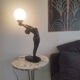Art Deco woman lamp 72 cm in height