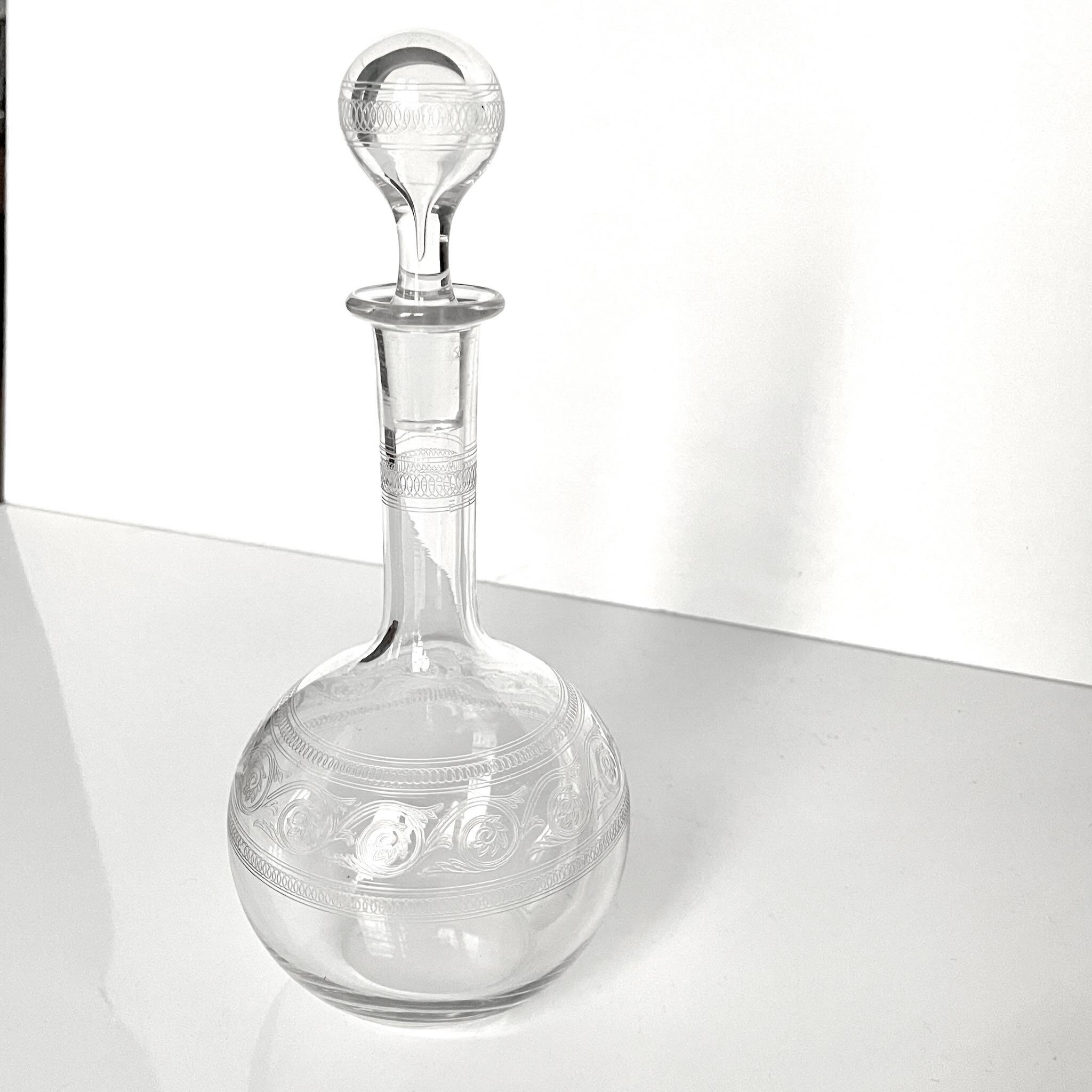 Carafe en cristal Baccarat | Modèle Athénienne | Style Art Nouveau