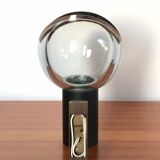 Applique de Flavio Poli en verre de Murano gris, Italie années 70