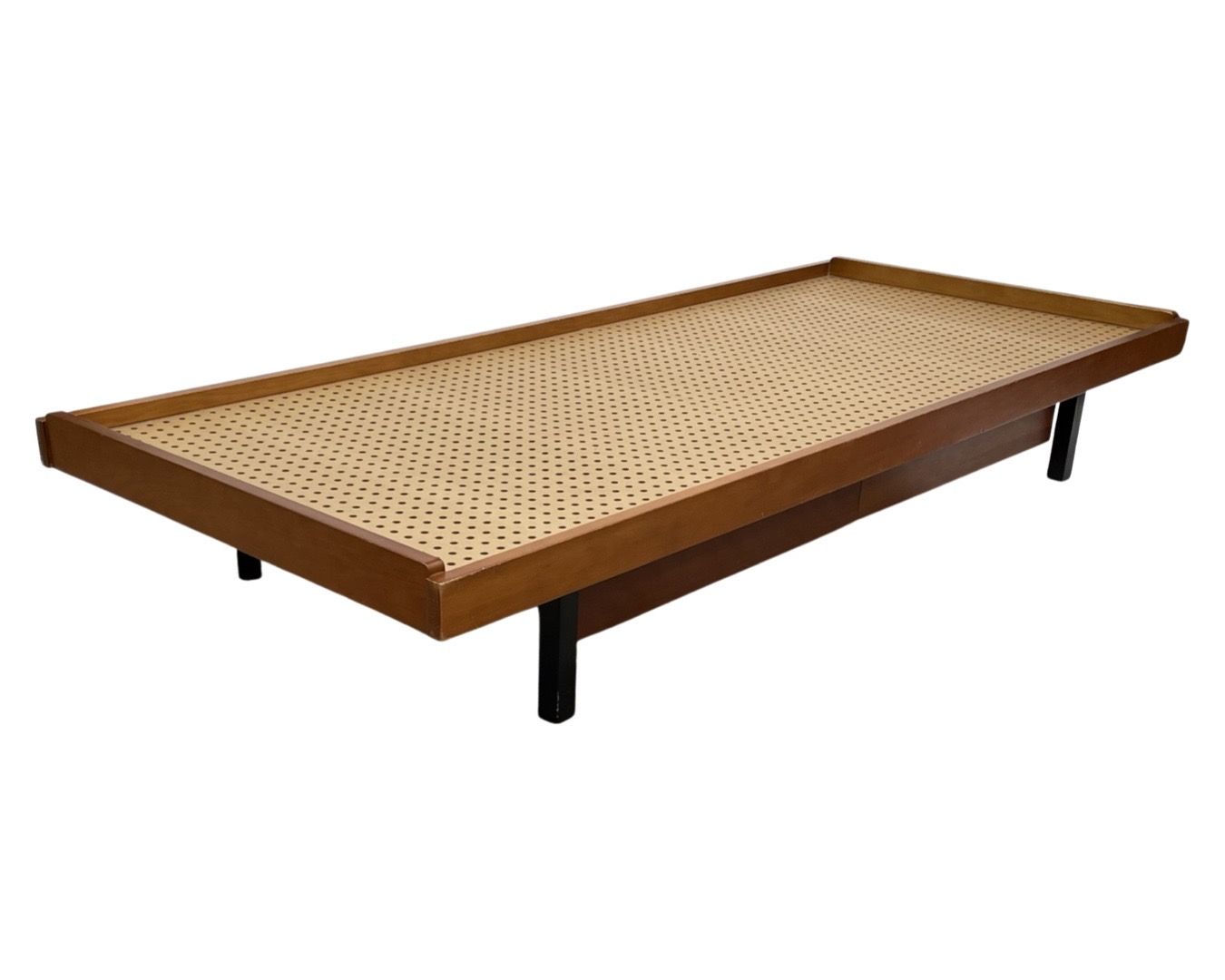 Vintage wooden daybed bed with drawers, Netherlands, 1960