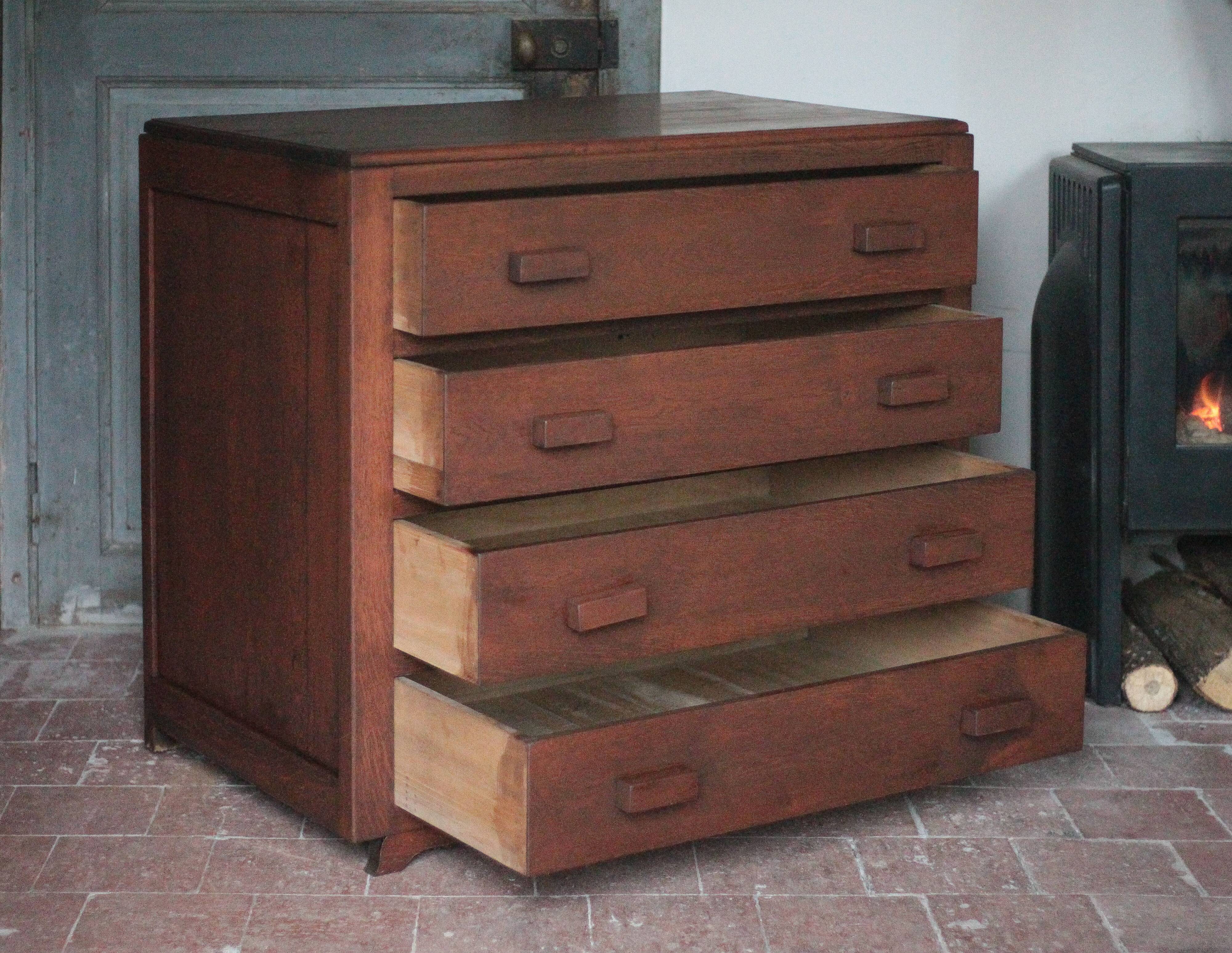 Commode vintage, commode bois reconstruction, meuble de rangement