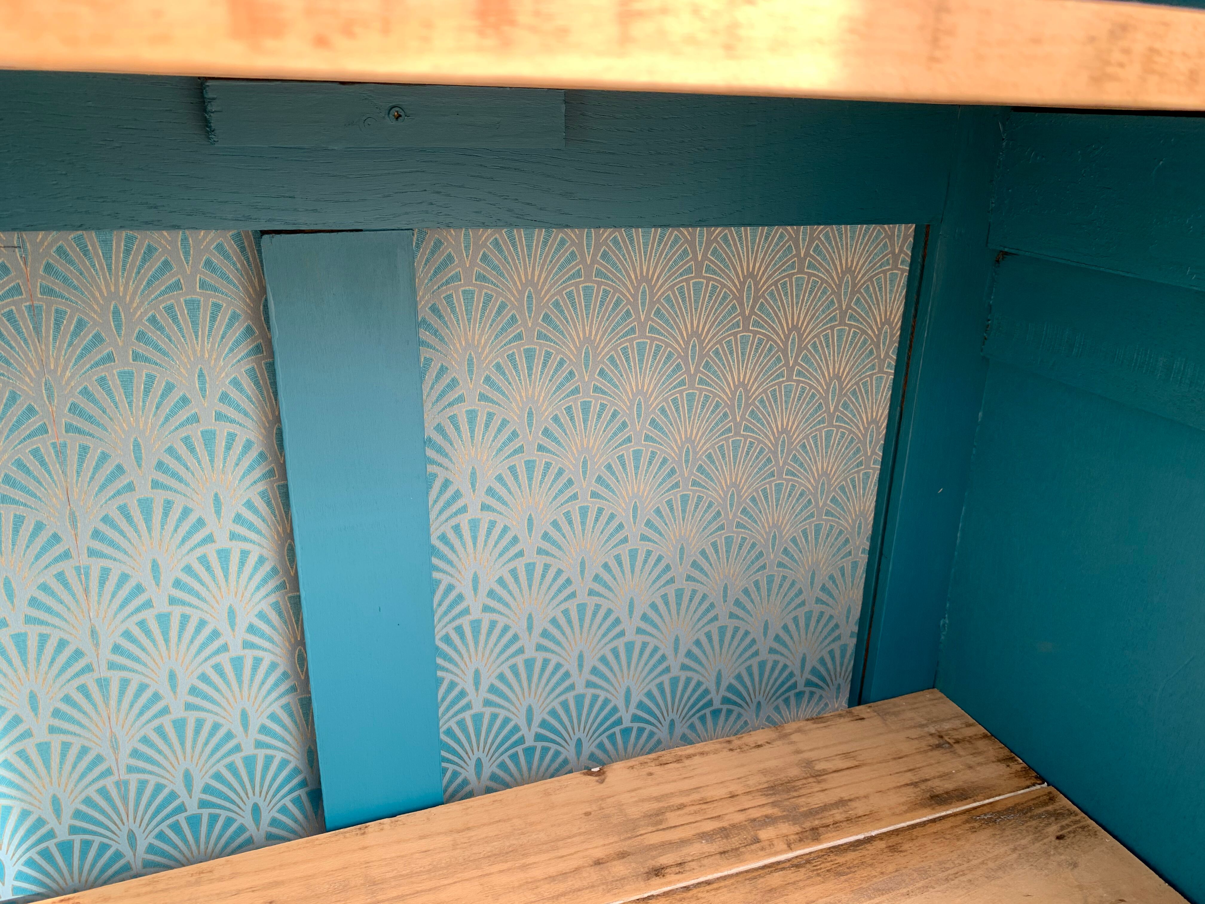 Glass-glazed Parisian wardrobe 1930