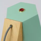 Lampe de table en bois polychrome Seletti minimaliste