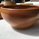 4 brown Digoin sandstone bowls
