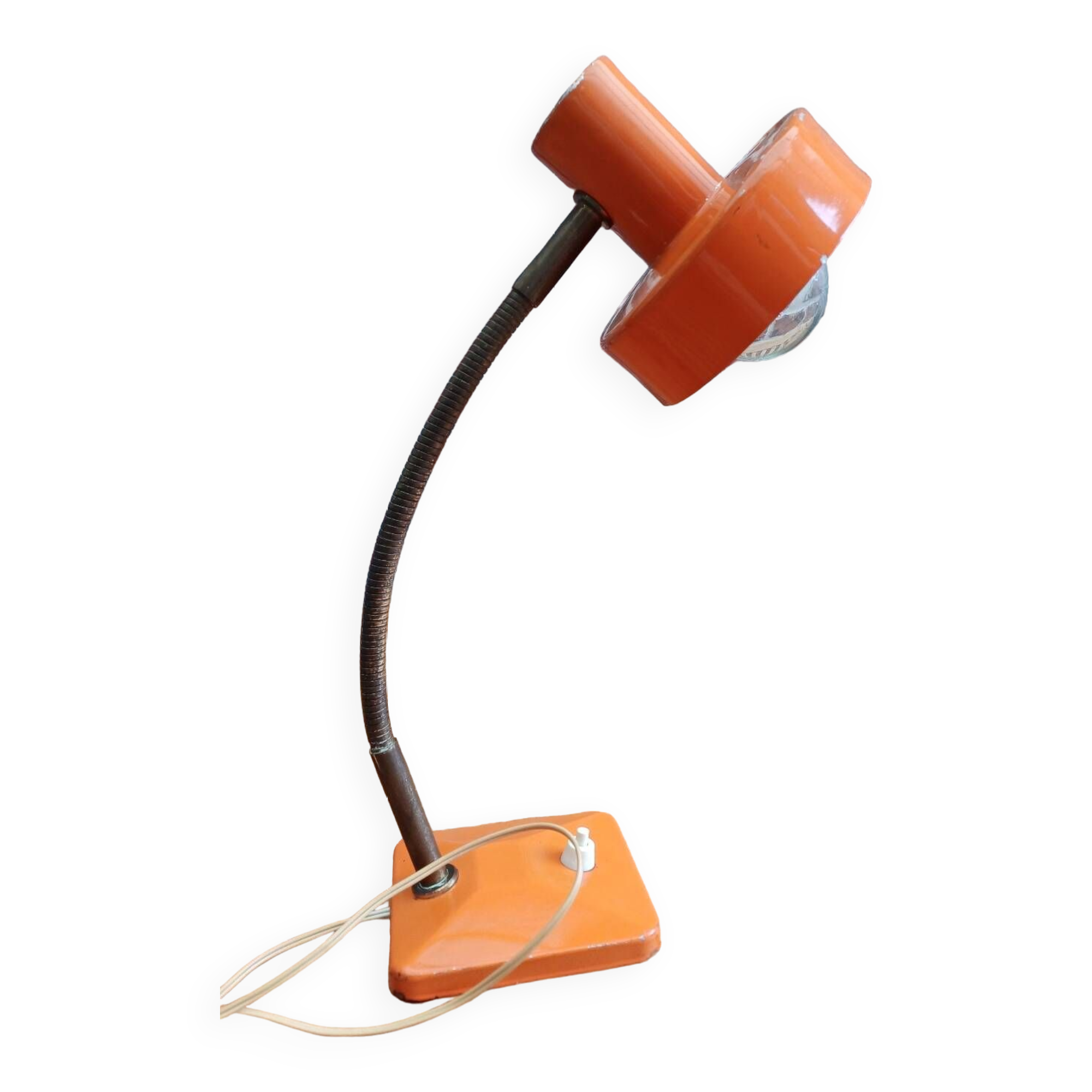 70's orange desk lamp