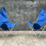 Pair of AA butterfly armchairs, 1970s