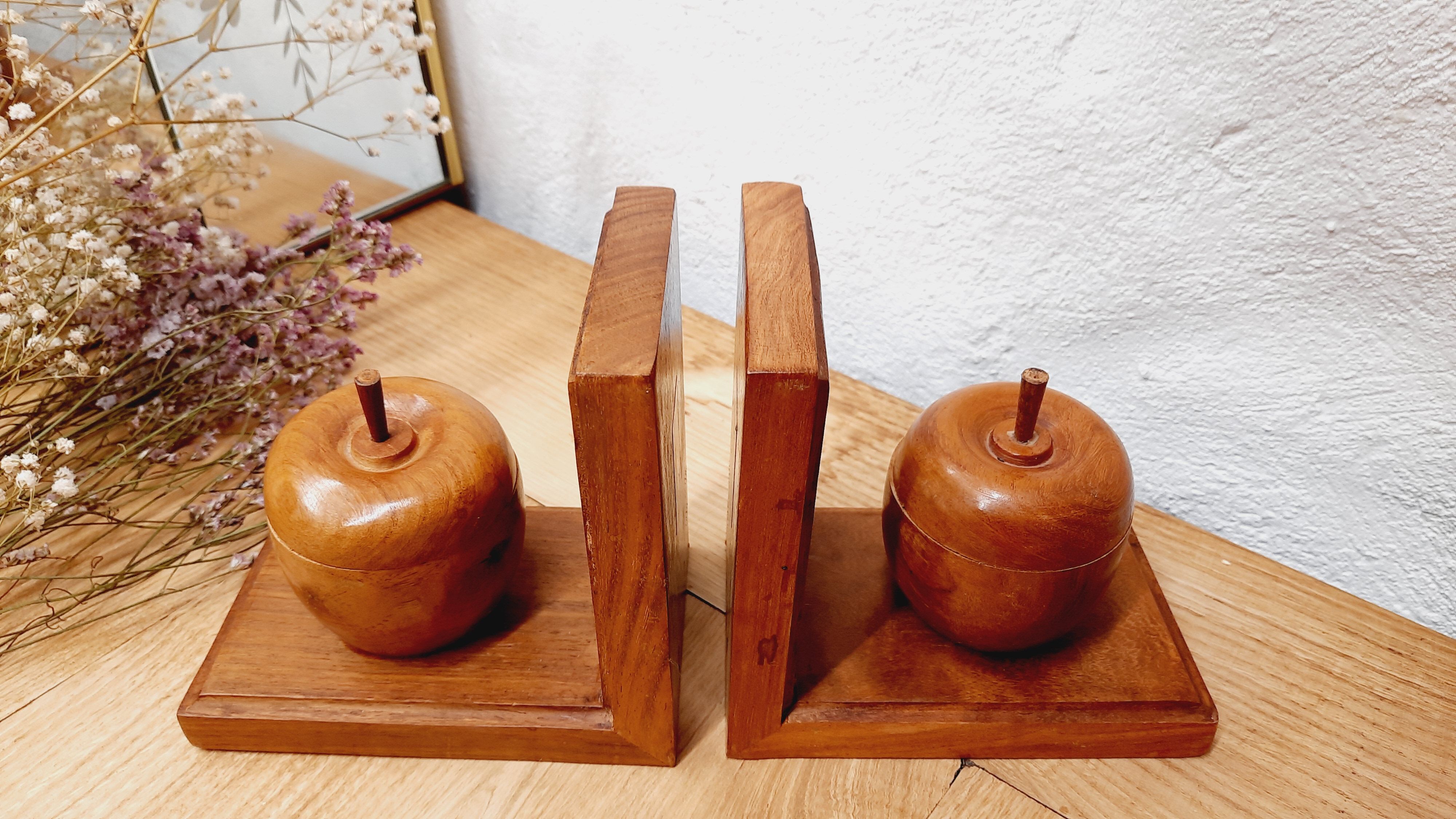 Greenhouse books "Apples" carved wood