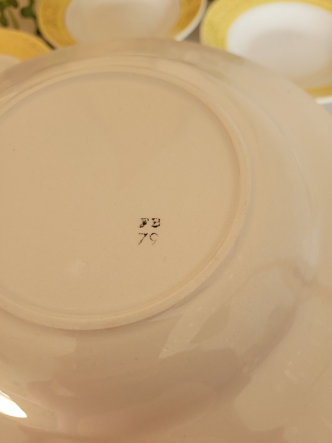 Set of 6 deep plates Badonviller